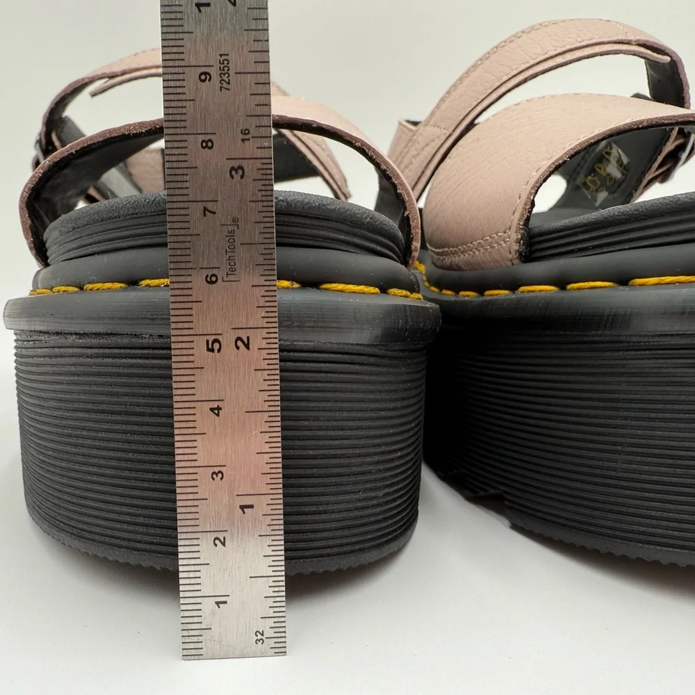 Dr. Martens Pink and Black Platform Sandals - Picture 3 of 9